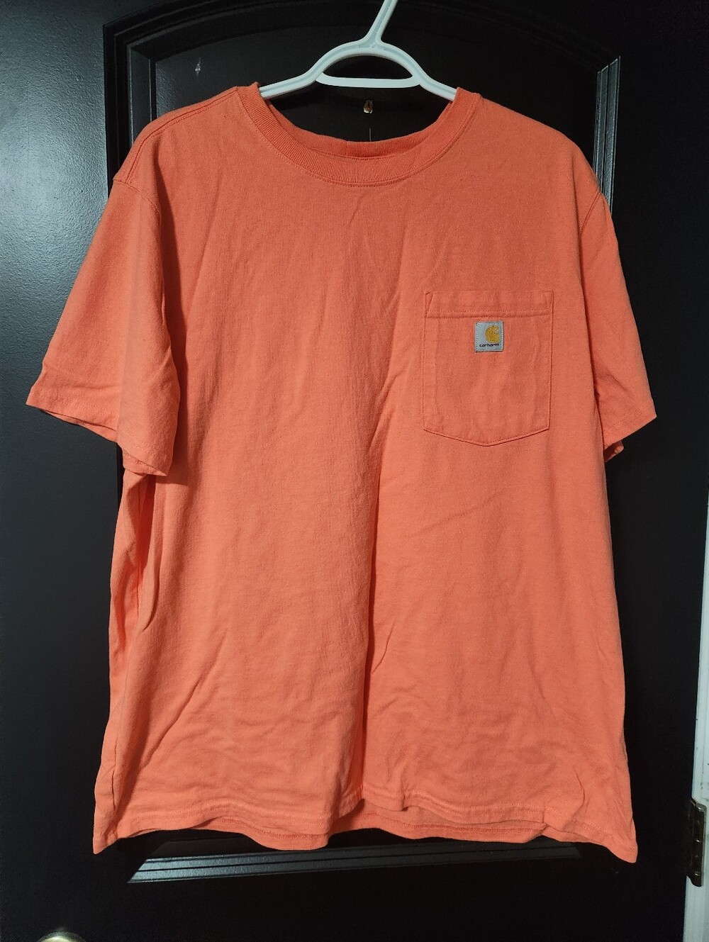 Carhartt Men's Pocket T-Shirt in Coral Orange